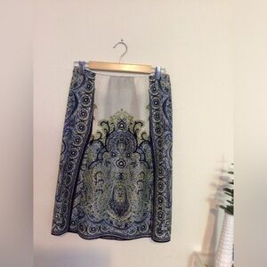 ETRO Silk Paisley Skirt in Sz 40/ Sz 8